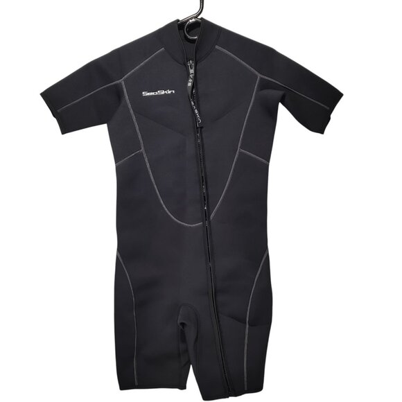 Seaskin 3mm Shorty Wetsuit Diving Front Zip Closure Wetsuit Men's Size S (READ.. - Picture 10 of 10